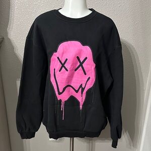 BoohooMAN Black Oversize  Sweatshirt medium